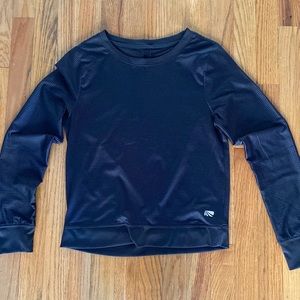 Open back work out shirt